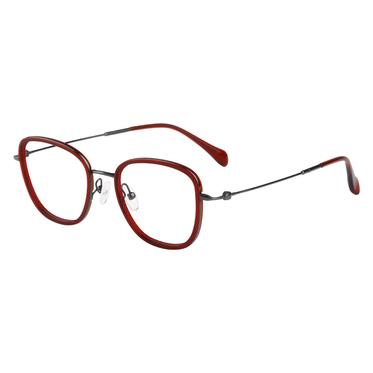 Kacamata optik titanium asetat komuter ultra-tipis Jepang