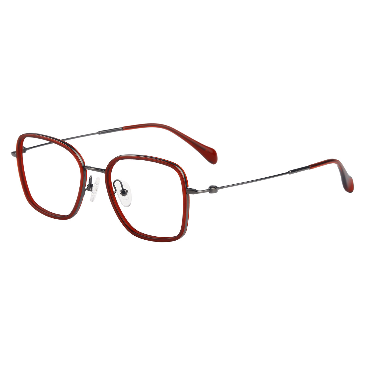 Kacamata optik titanium asetat multi-warna trendi Jepang Kacamata optik titanium asetat multi-warna trendi Jepang