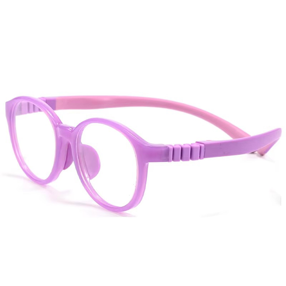 Kacamata optik anak bulat silikon non-slip